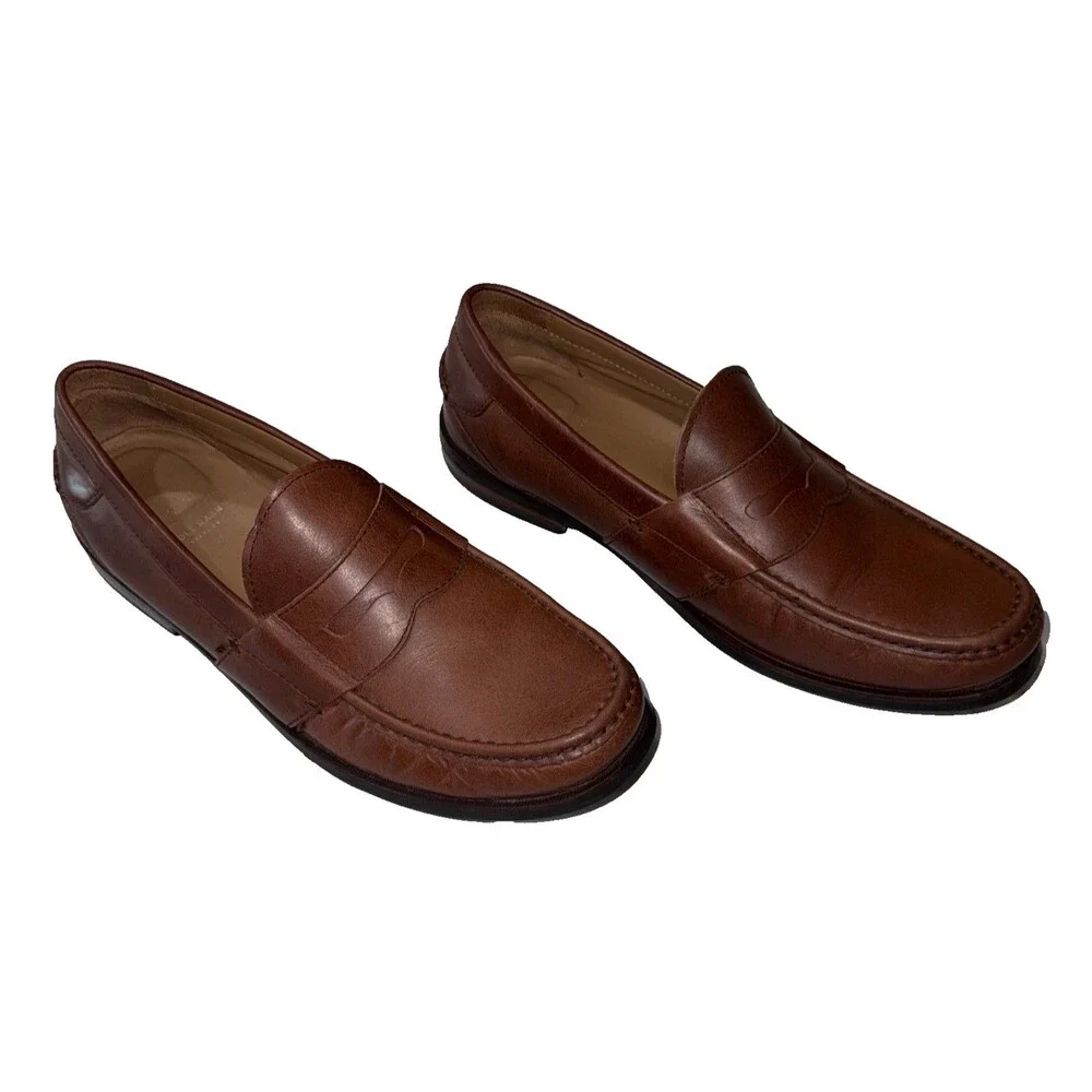 Cole Haan Pinch Grand OS Penny Loafers Mens 10.5 M British Tan Leather Shoes